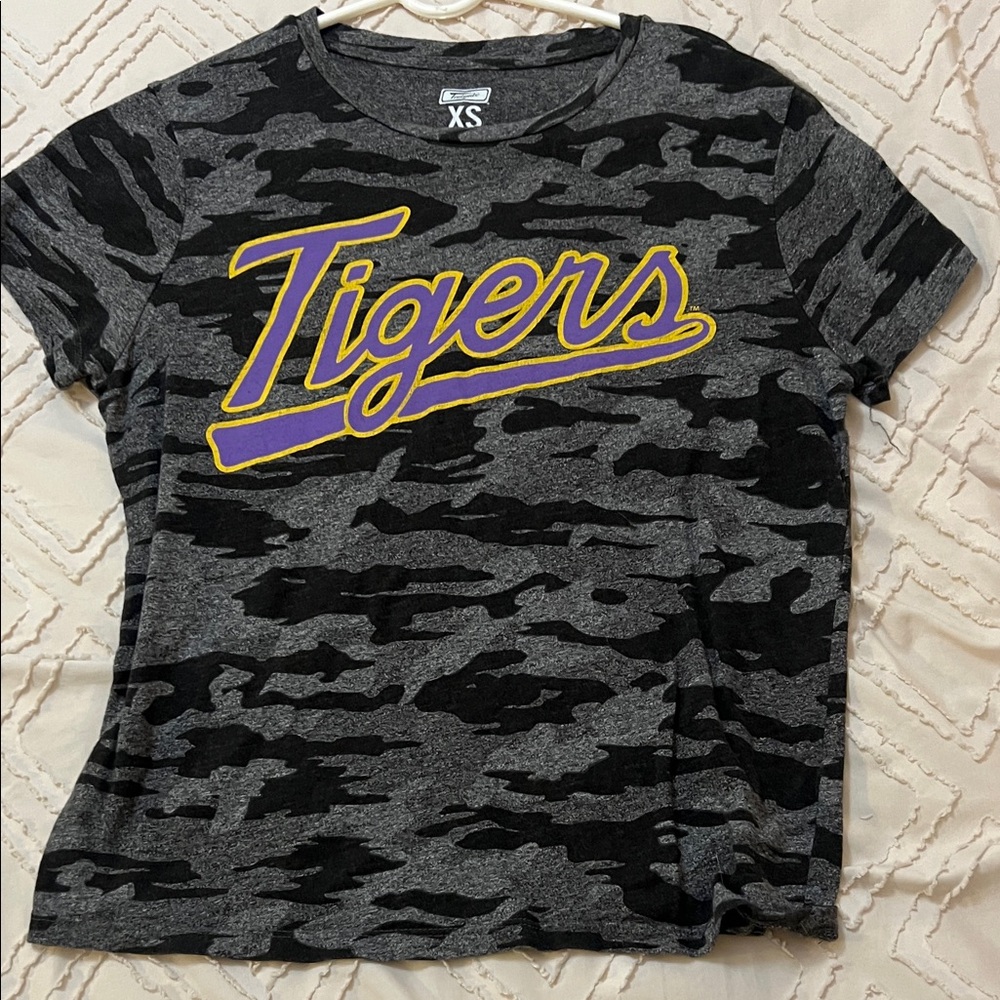 LSU Tigers Black/Grey Graphic T Shirt